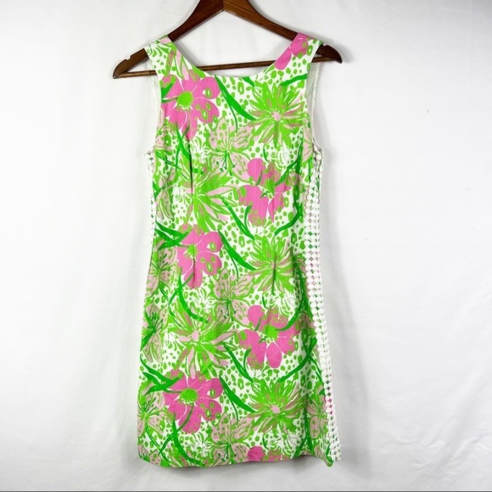 Lilly Pulitzer pink and green Mila Shift dress SIZE: 2